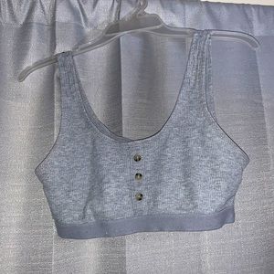 Grey Sports Bra